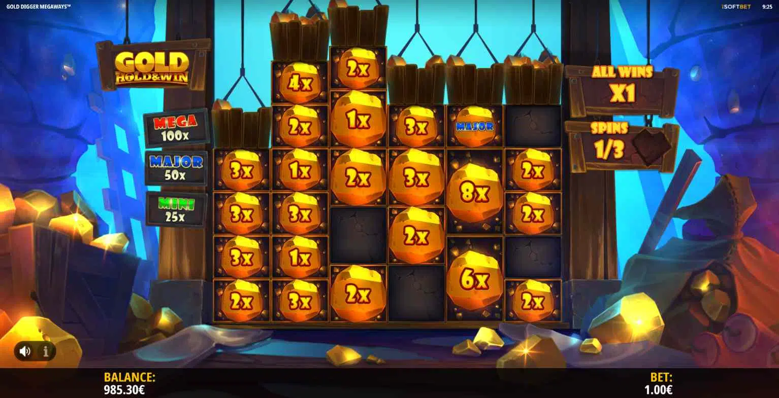 Gold Digger Megaways - Gold Hold & Win Respins