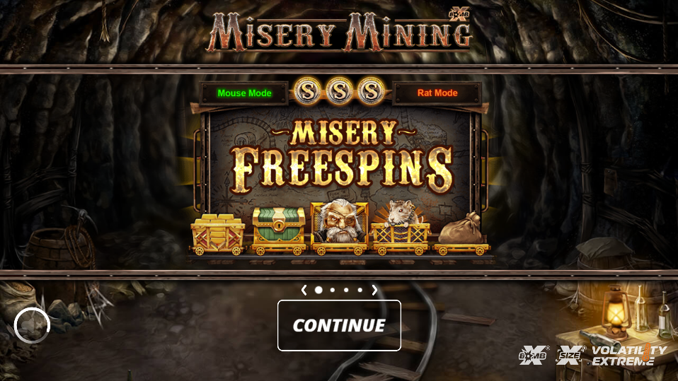 Misery Mining Welcome Page