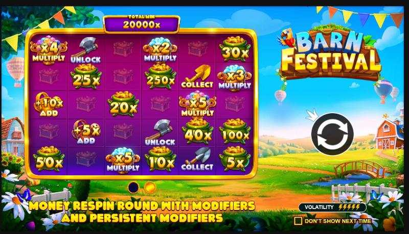 barn festival home screen