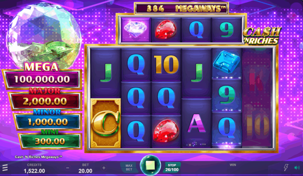 Cash 'n' Riches Megaways Symbols
