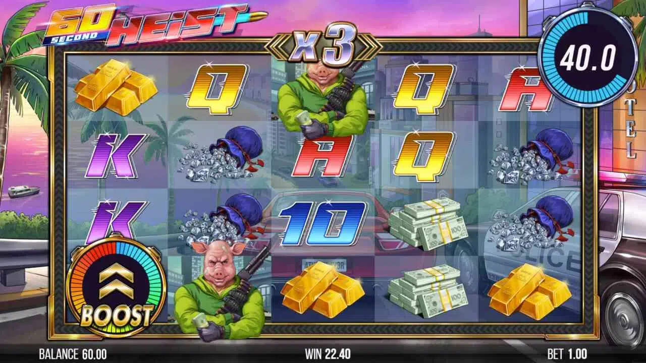 60 Second Heist Free Spins