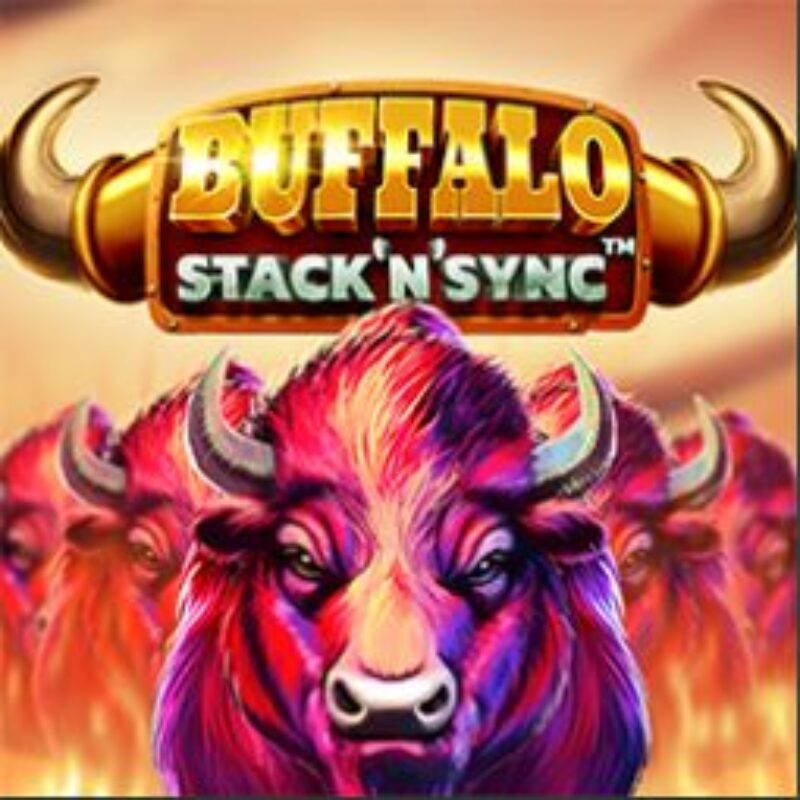 Buffalo Stack'n'sync slot logo