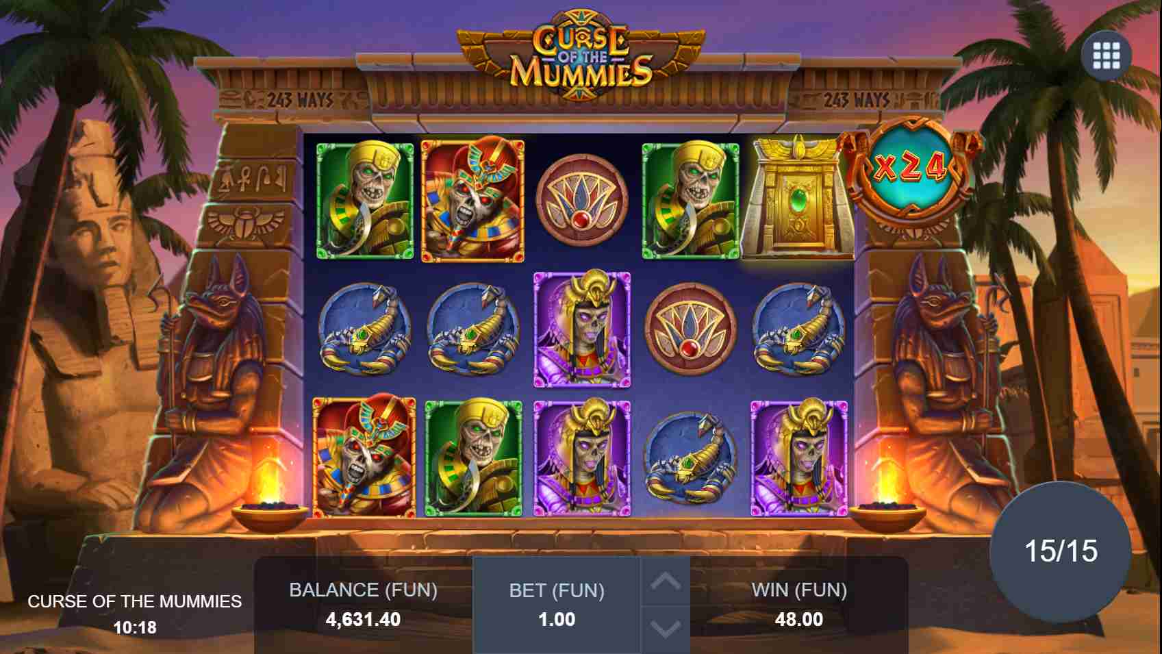 Curse of the Mummies Free Spins