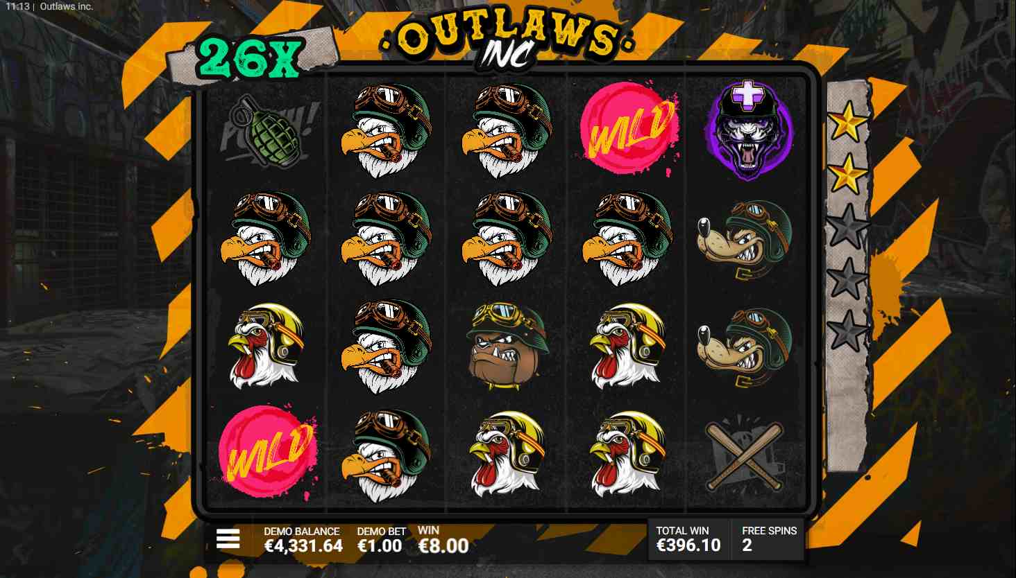 Outlaws Inc Free Spins