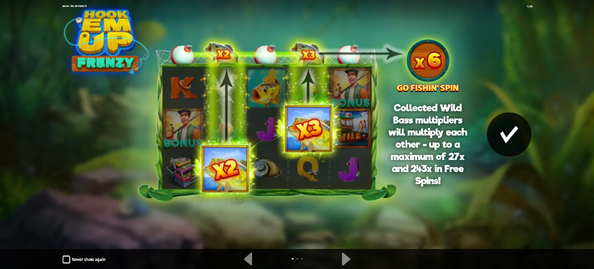 Hook ‘Em Up Frenzy Welcome Page