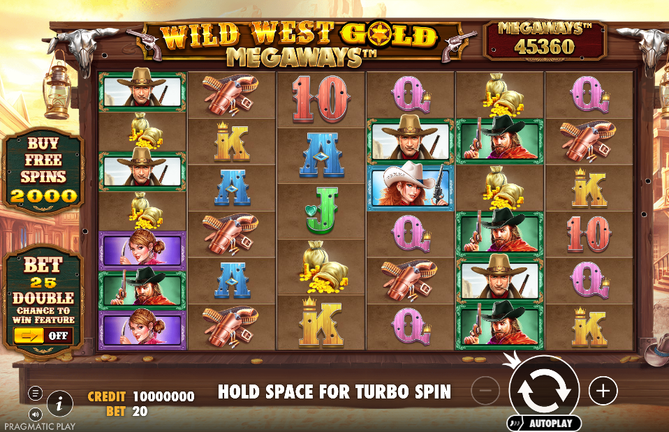 Wild West Gold Megaways Base Game