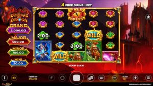 Dungeons and Diamonds Free Spins
