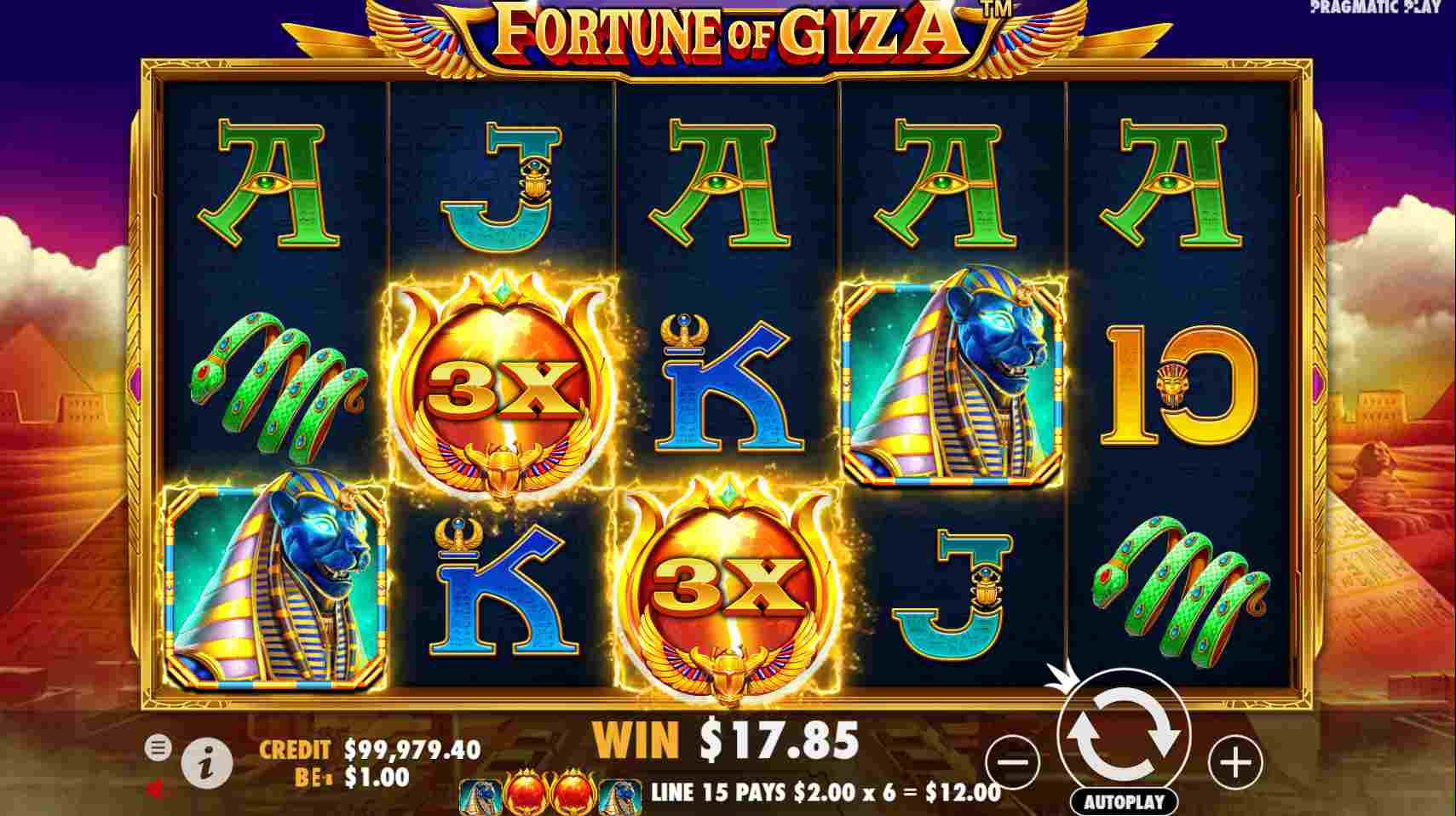 Fortune of Giza Multiplier Wilds