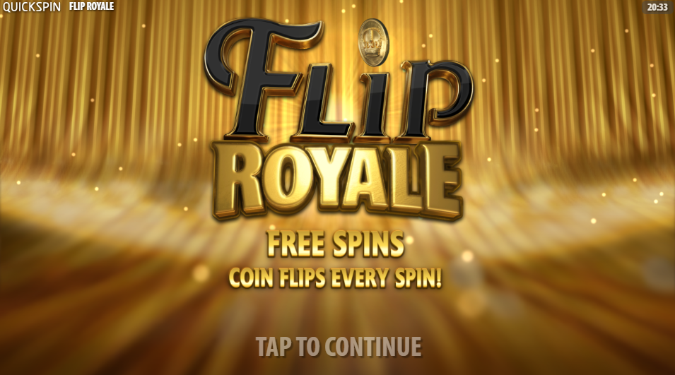Flip Royale Welcome Page