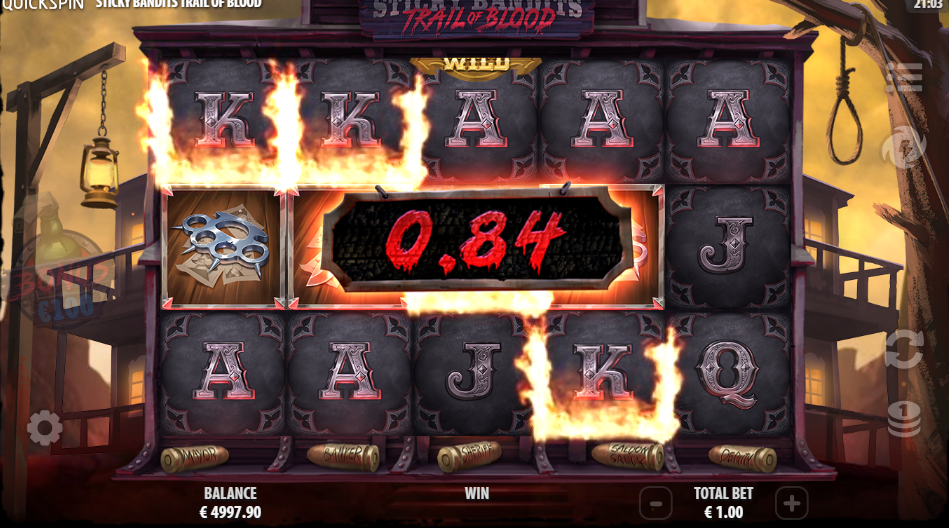 Sticky Bandits Trail of Blood Big Win