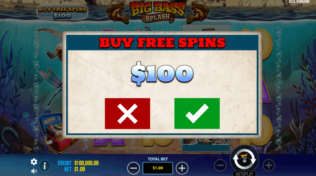 Big Bass Splash Bonus Buy Option