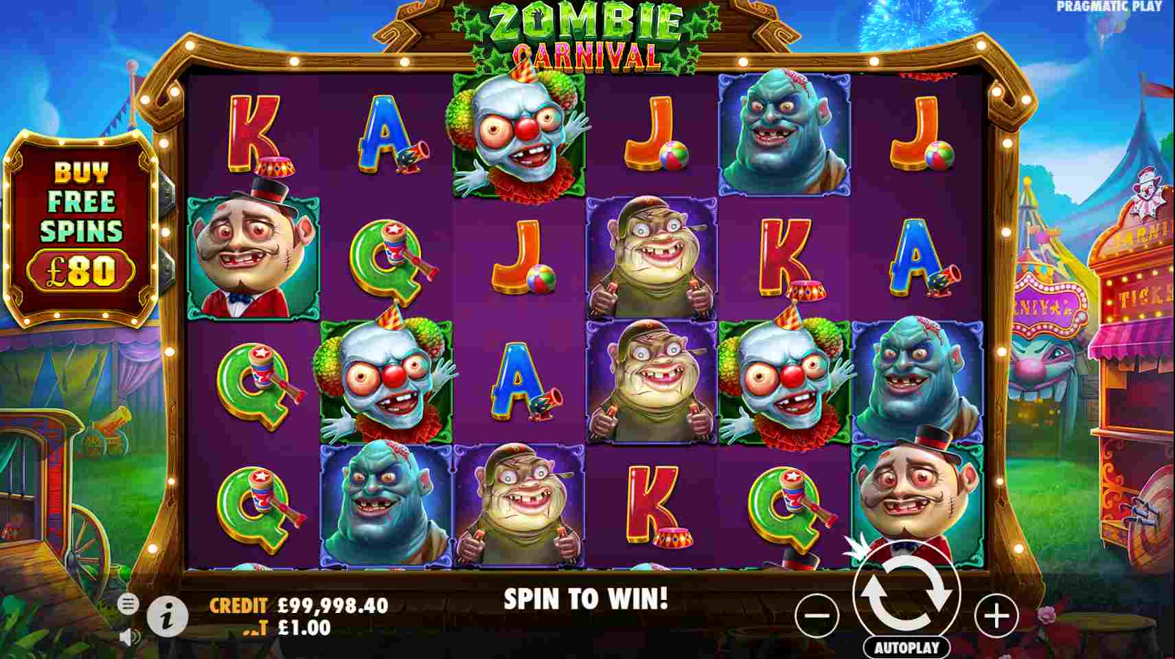 Zombie Carnival Base Game