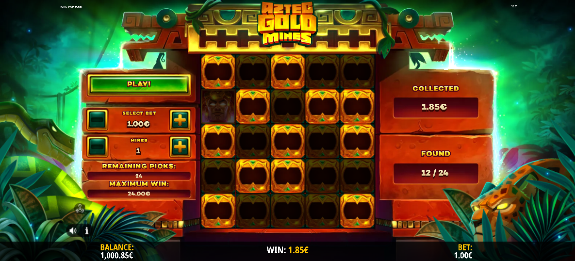 Aztec Gold Mines Big Win