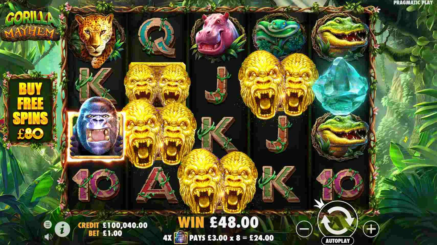 Gorilla Mayhem Golden Gorilla Symbols