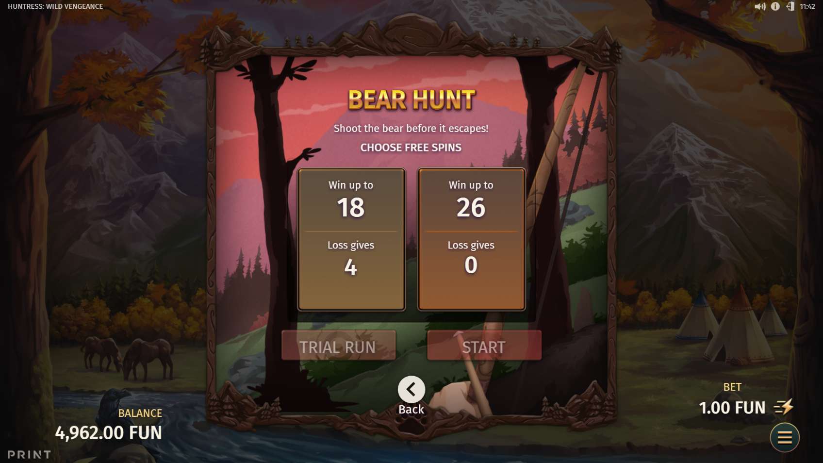 Huntress Wild Vengeance Bear Hunt Gamble