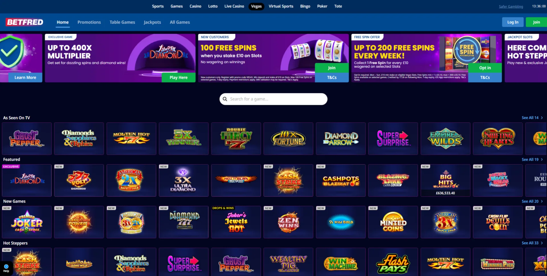 Betfred casino