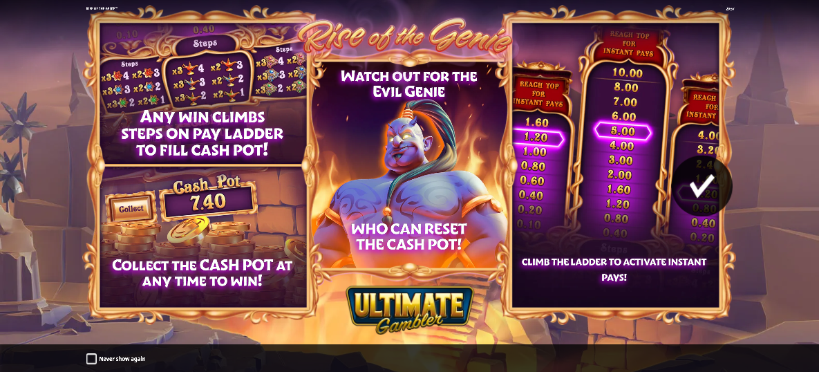 Rise of the Genie Welcome Page
