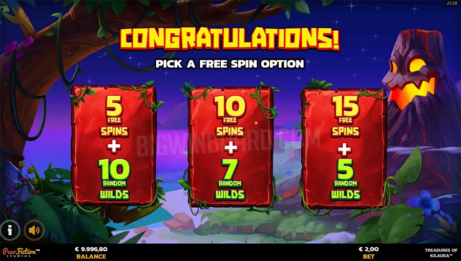Treasures of Kilauea Free Spin