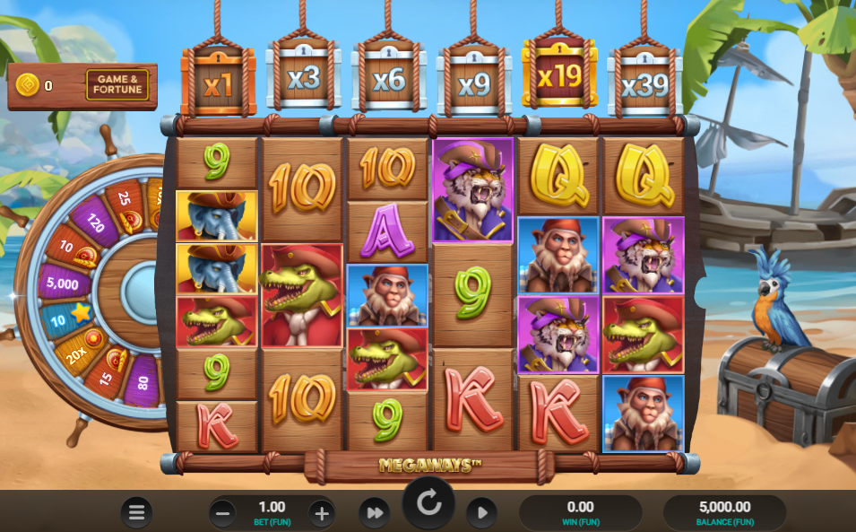 Wild Buccaneers Megaways Base Game