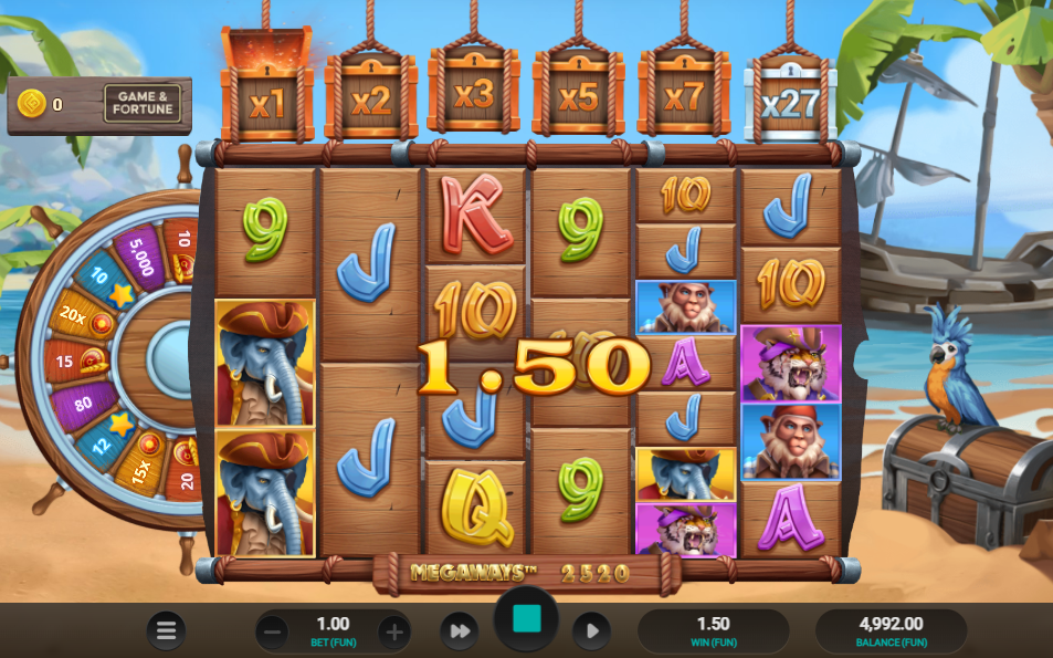 Wild Buccaneers Megaways Big Win