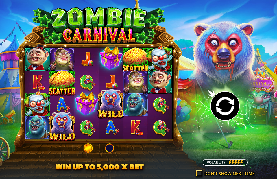 Zombie Carnival Welcome Page