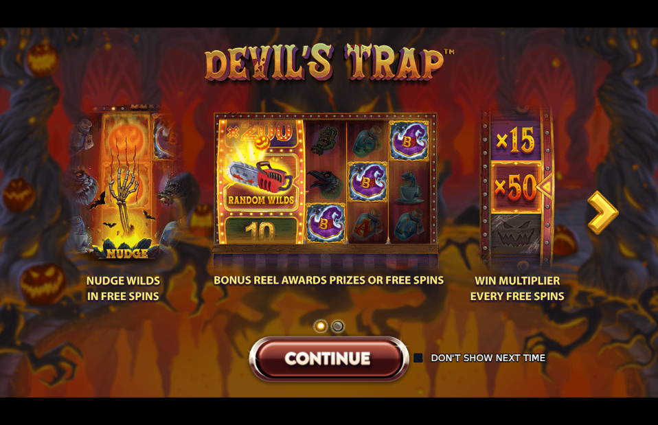 Devil's Trap Welcome Page