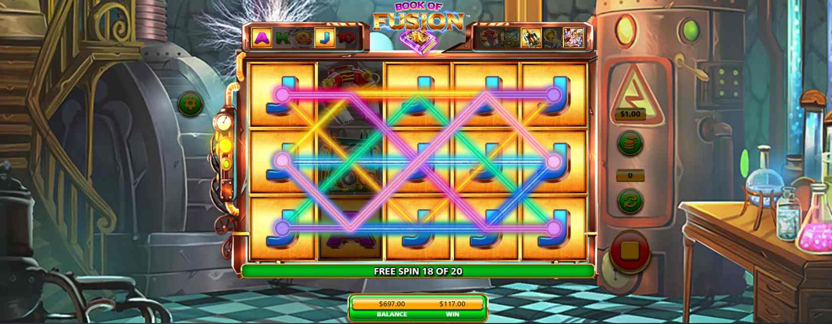 Book of Fusion Free Spins