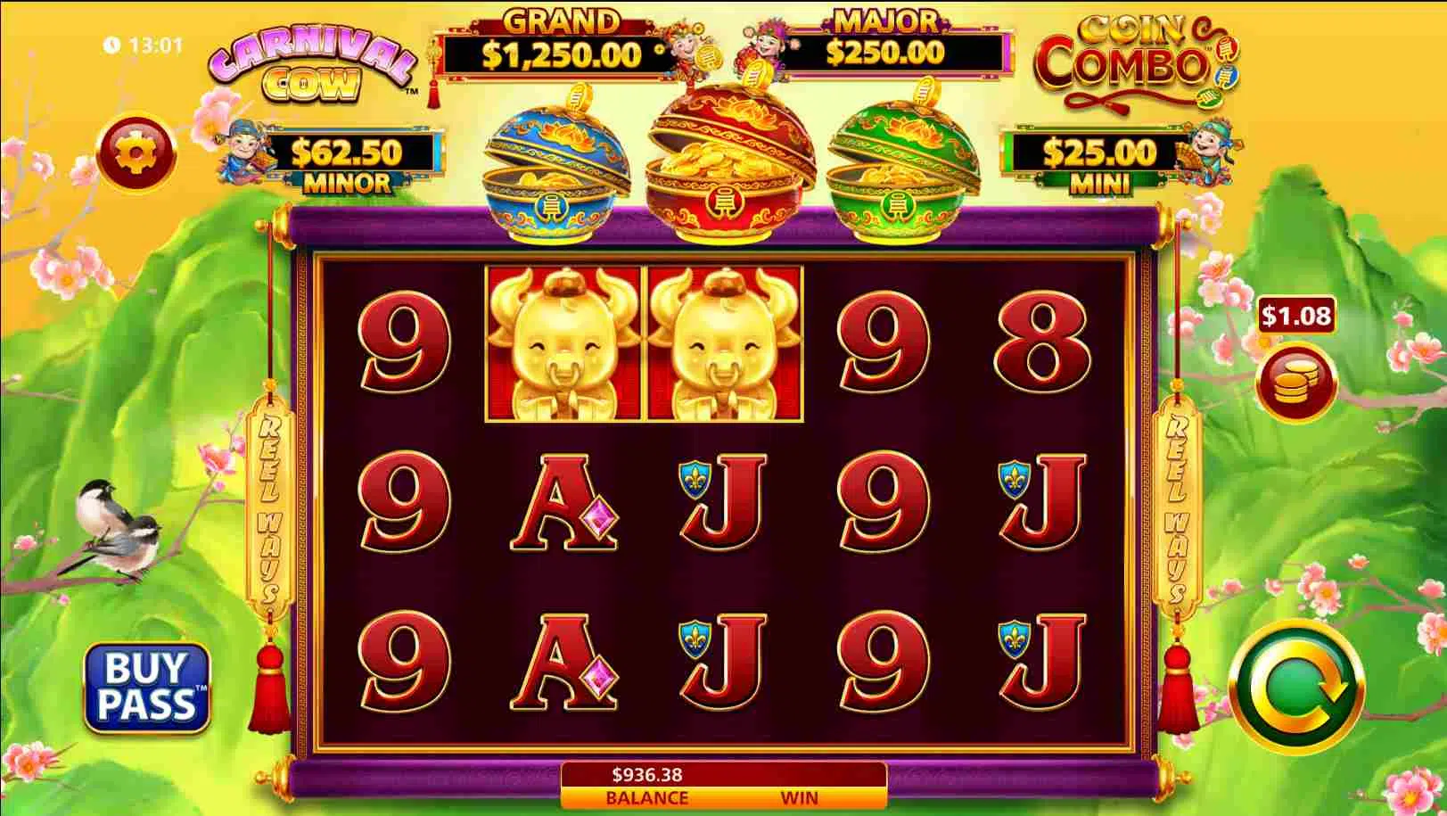 Carnival Cow Coin Combo Base Game