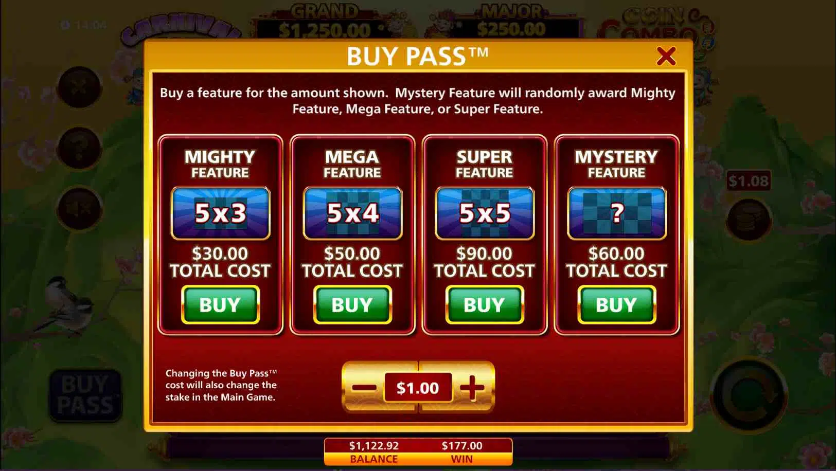Carnival Cow Coin Combo Bonus Buy