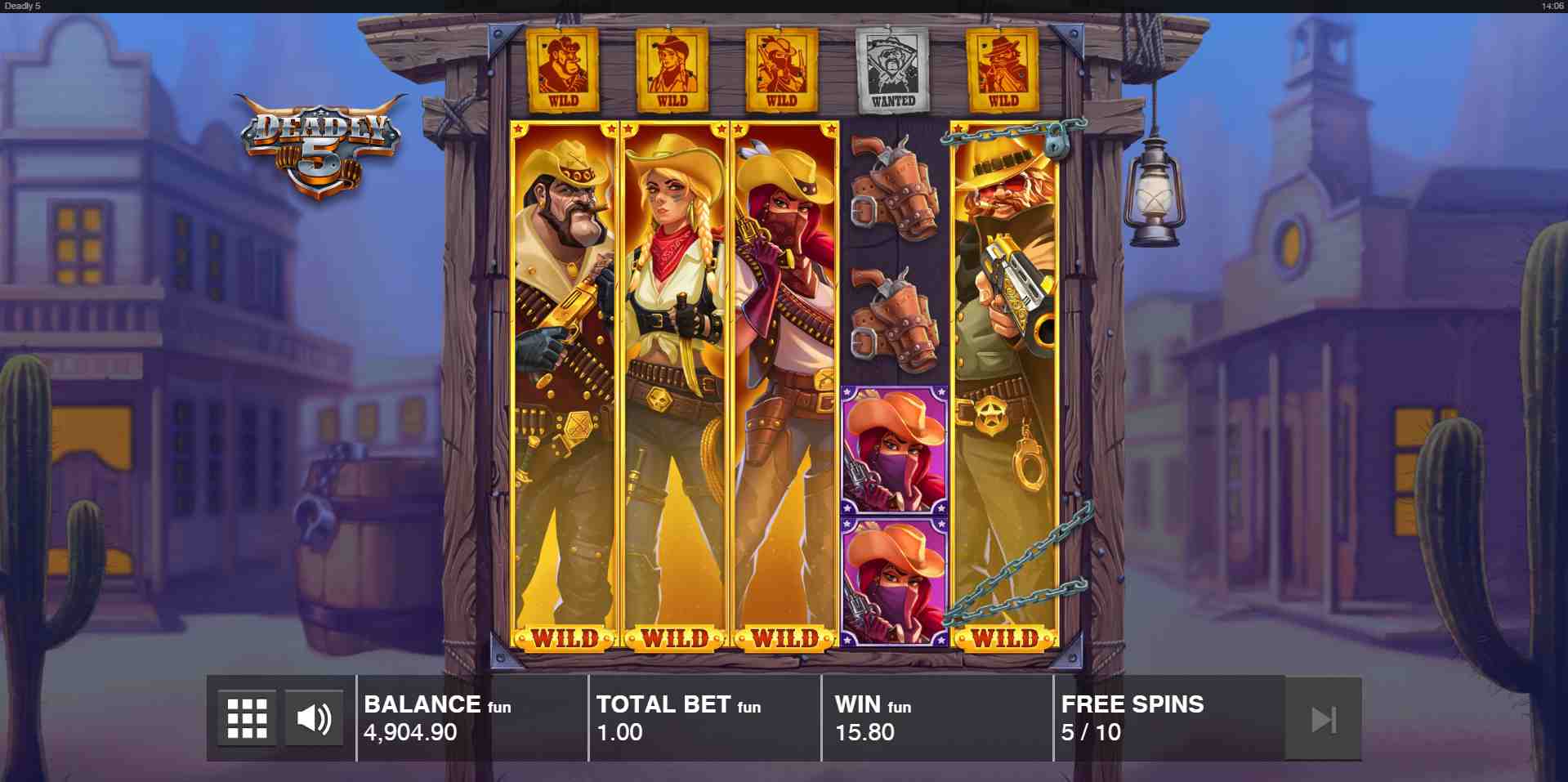 Deadly 5 Free Spins