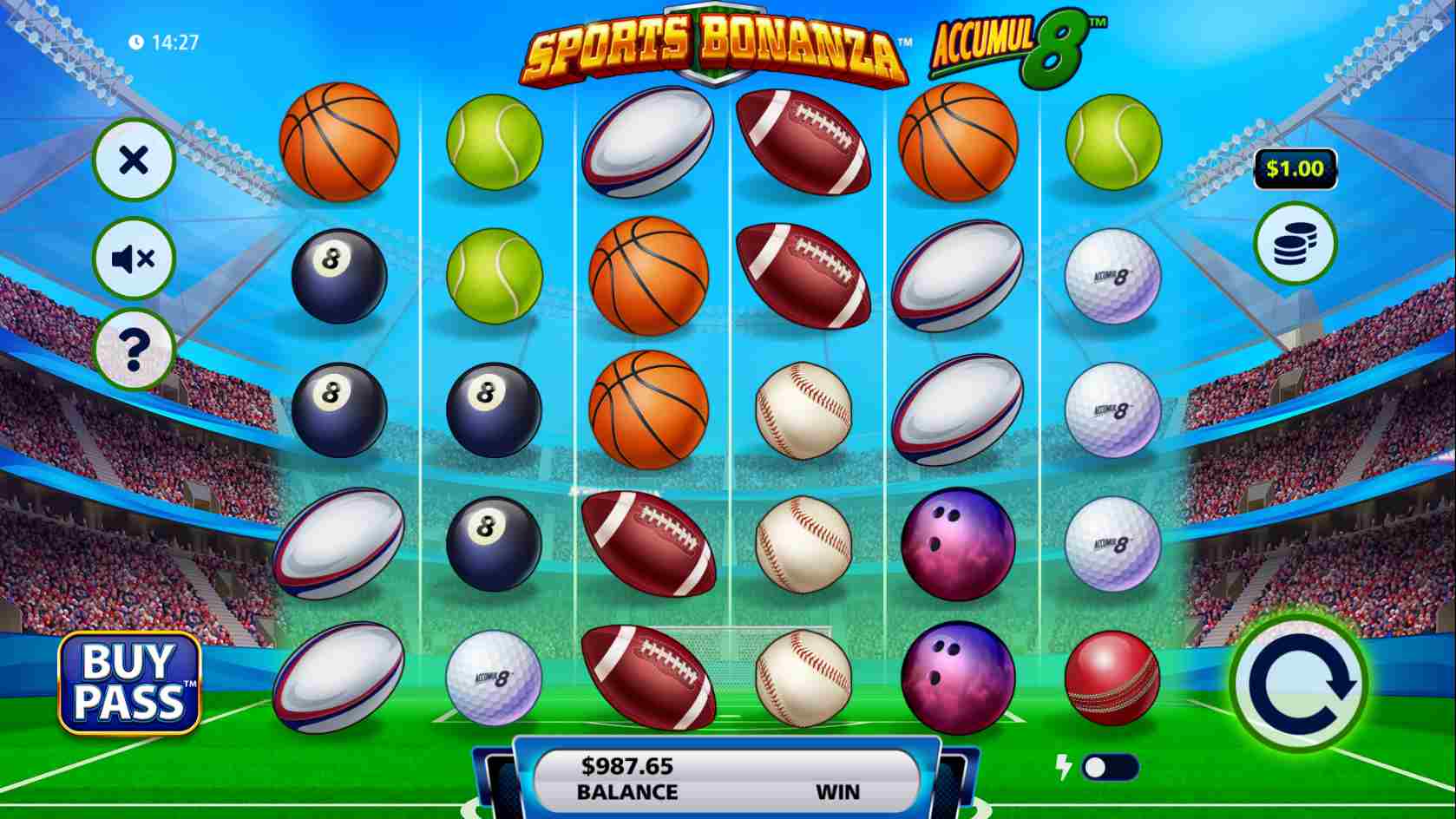 Sports Bonanza Accumul8 Base Game