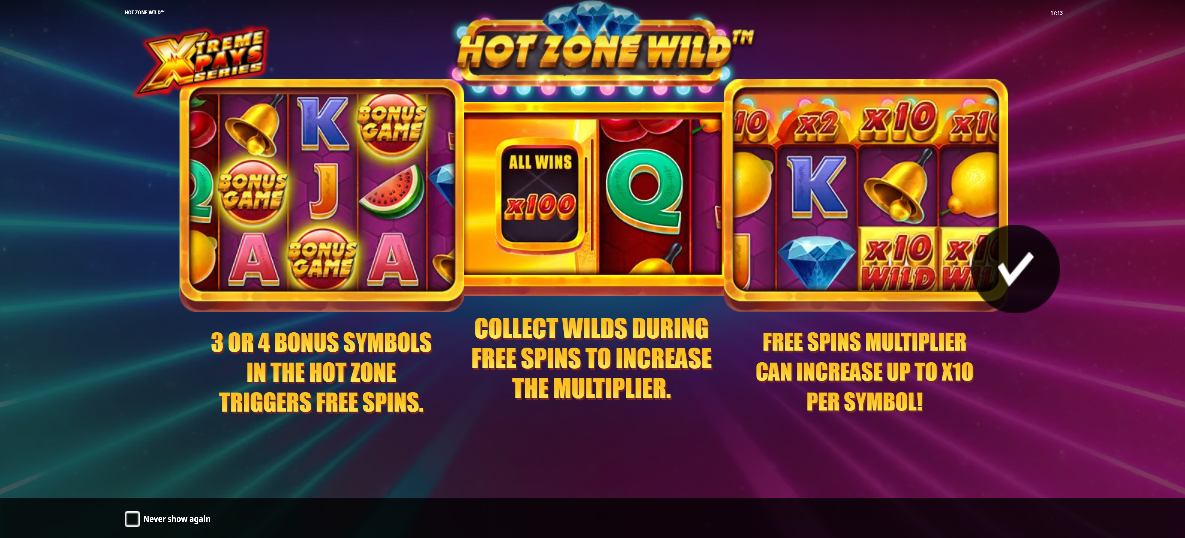 Hot Zone Wild Welcome Page