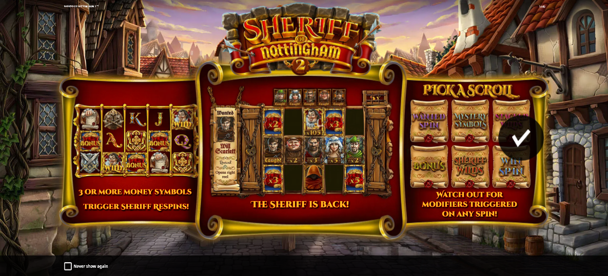 Sheriff of Nottingham 2 Welcome Page