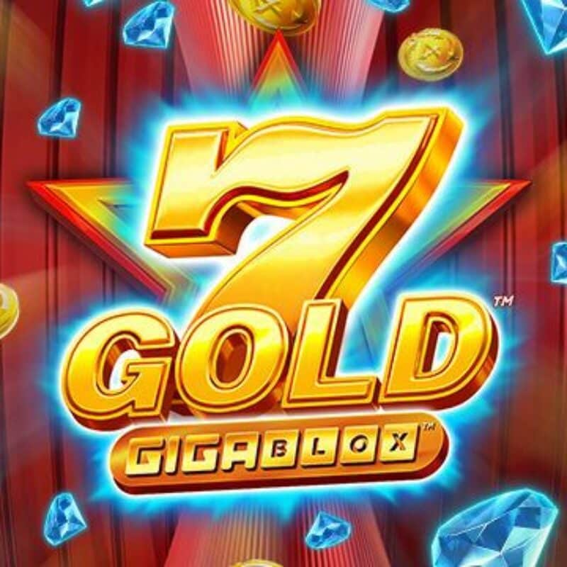7 Gold Gigablox Slot Logo