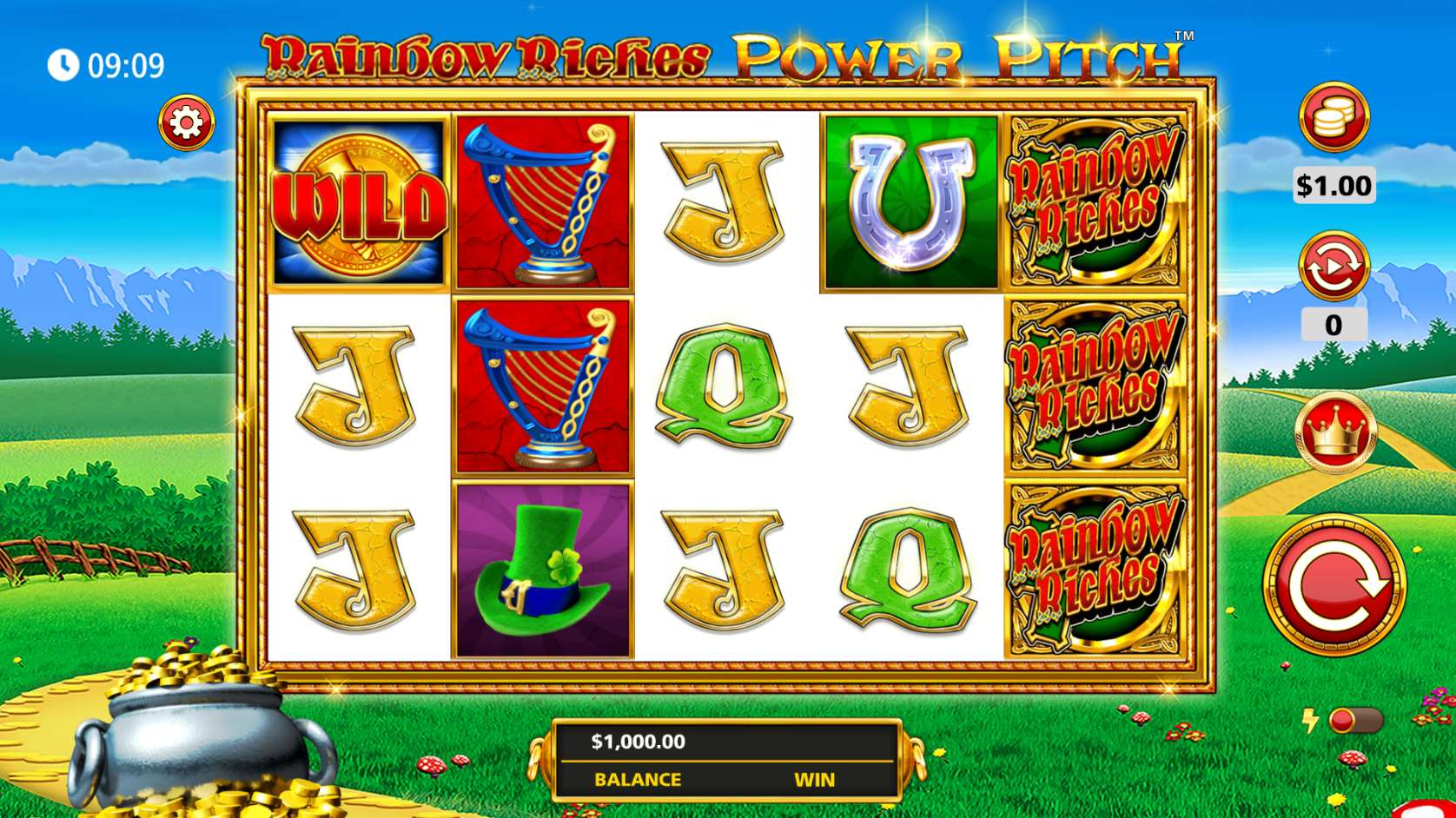 Rainbow Riches Power Pitch Base Game