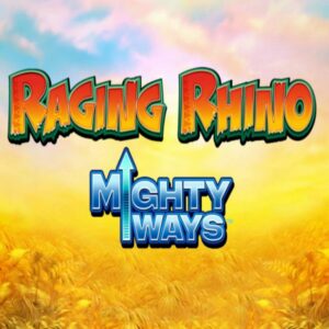 Raging Rhino Mighty Ways Slot Logo