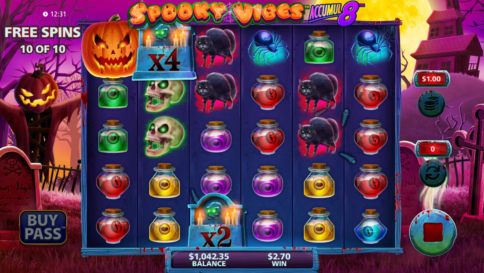 Spooky Vibes Accumul8 Free Spins