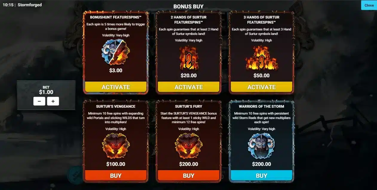 Stormforged Bonus Buy