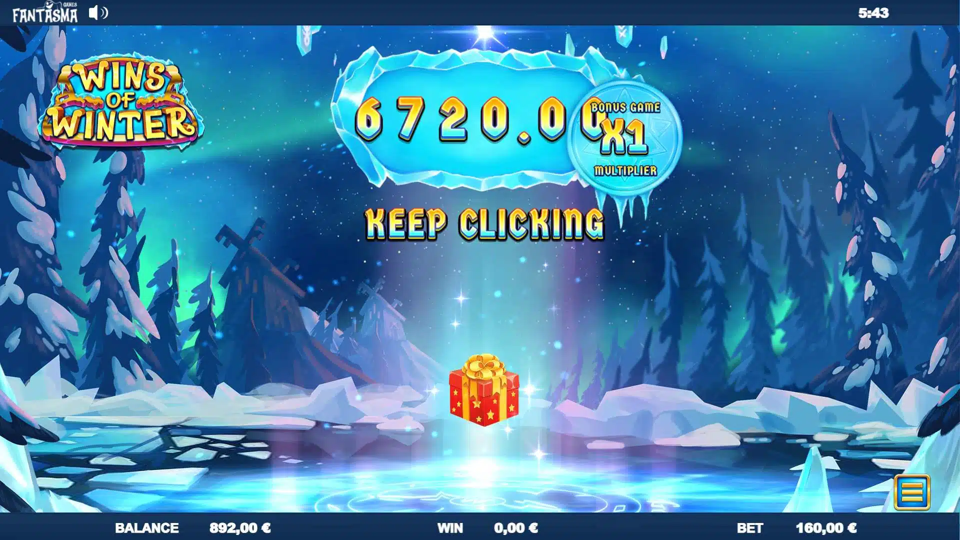 Wins of Winter Bonus Game