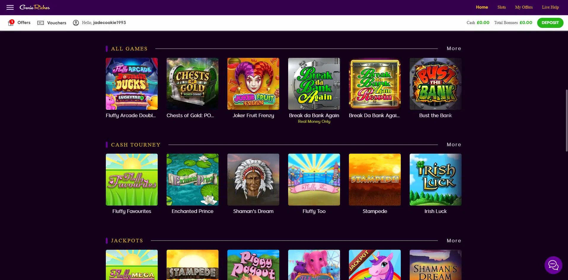 genie riches casino slots