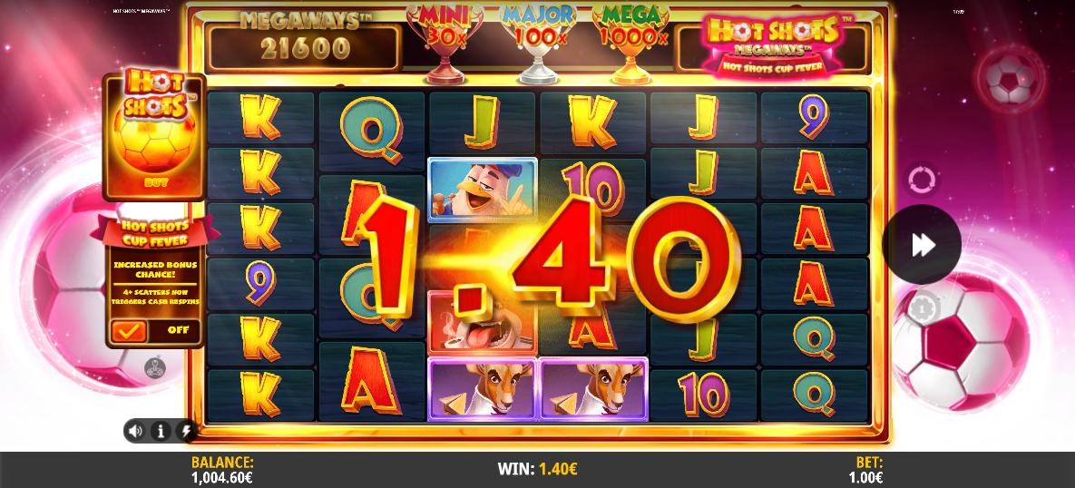 Hot Shots Megaways Big Win