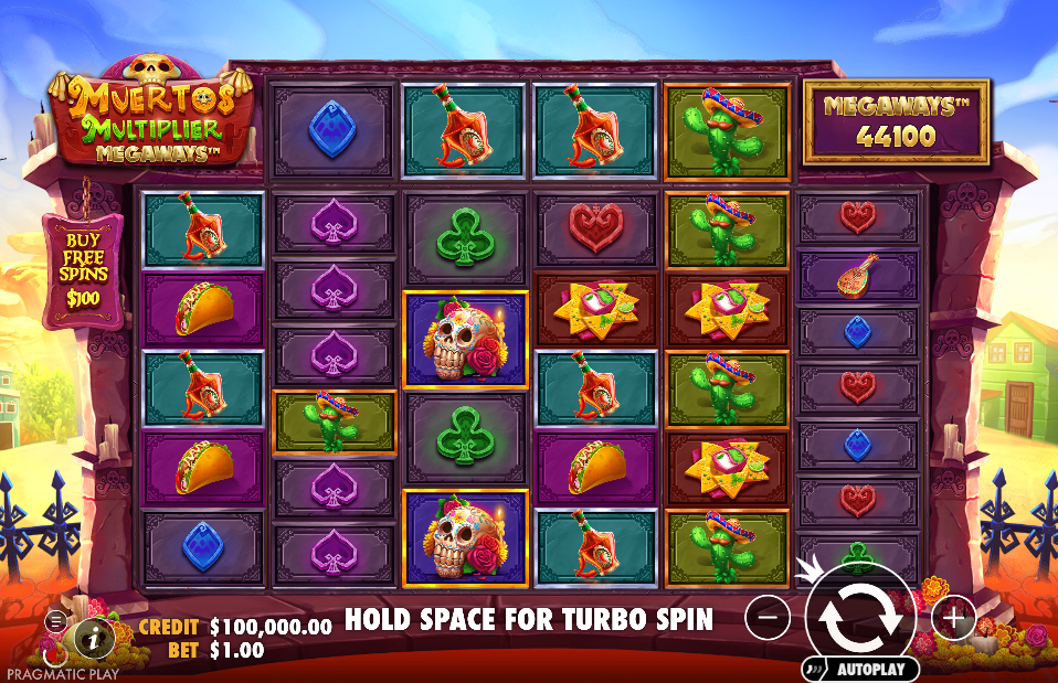 Muertos Multiplier Megaways Base Game