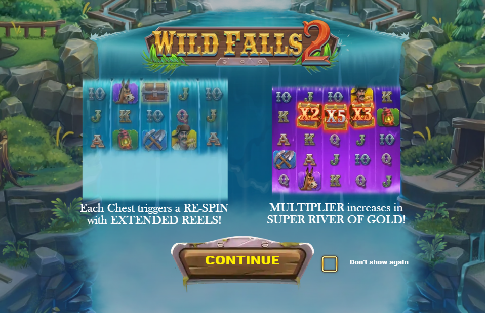 Wild Falls 2 Welcome Page