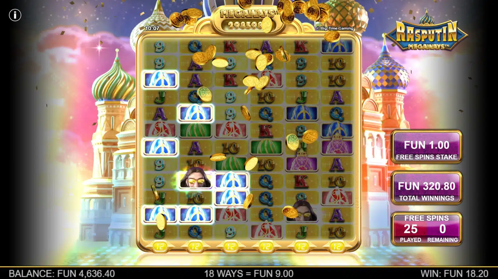 Rasputin Megaways Free Spins