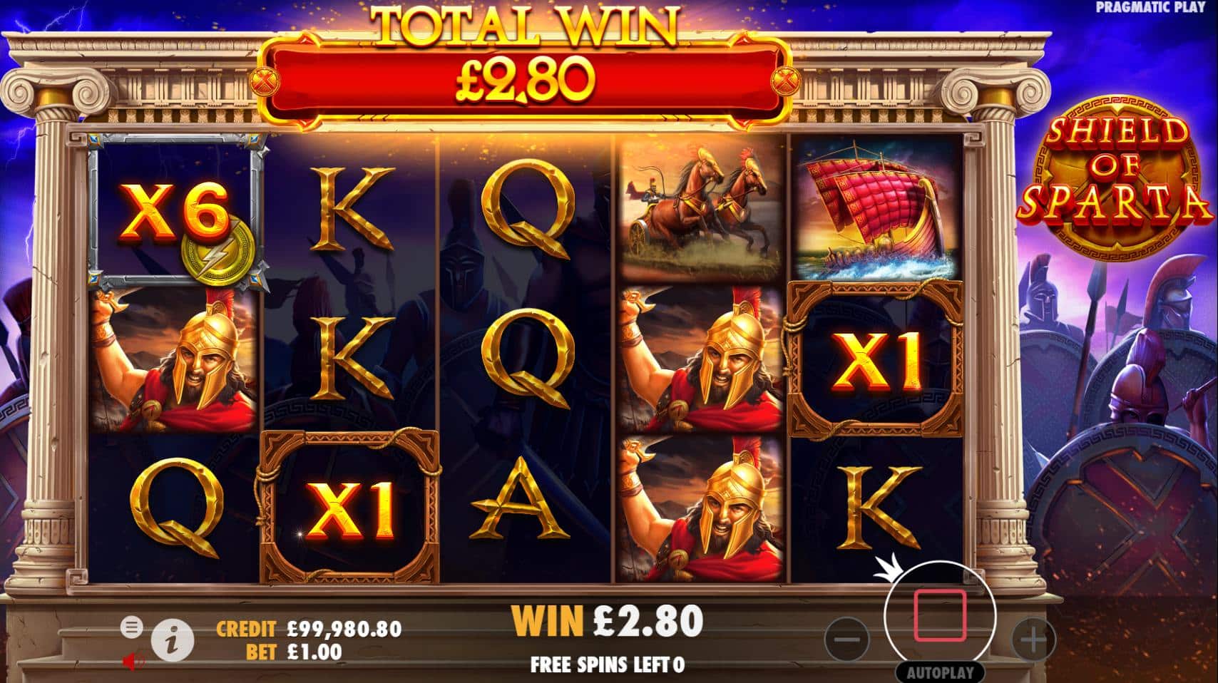 Shield of Sparta Free Spins