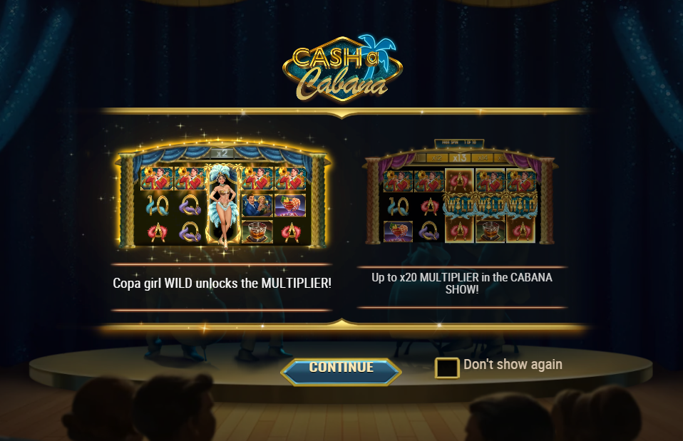 Cash-A-Cabana Welcome Page