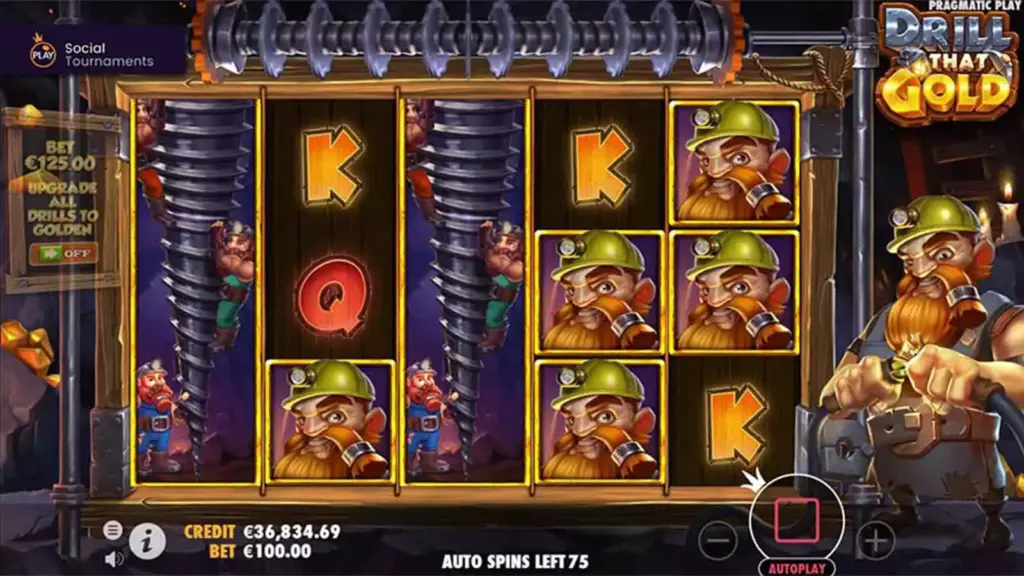 Drill That Gold Slot sceenshot 2
