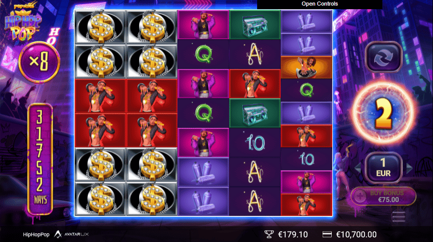 HipHopPop Free Spins