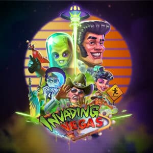 Invading Vegas Slot Logo
