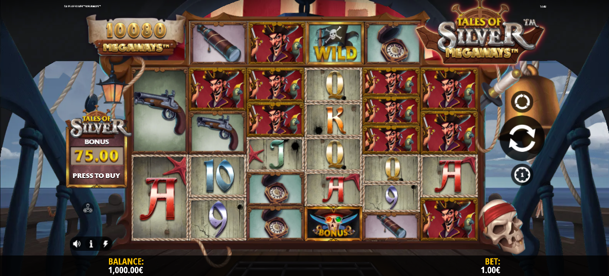 Tales of Silver Megaways Base Game